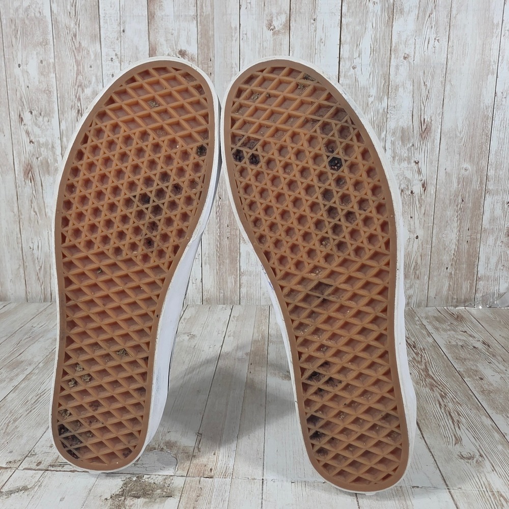 Vans Authentic Banana Print Sneakers Light Blue Womens 10 Mens 8.5 Low Top Shoes - Picture 7 of 8